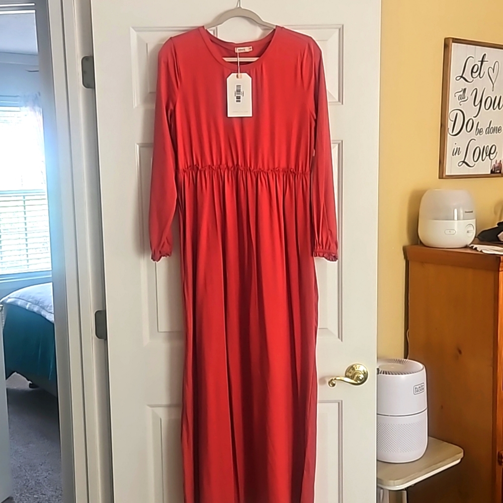 INHERIT CO. KNIT MAXI A-LINE DRESS